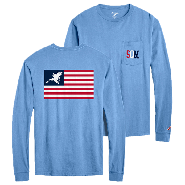 Squam Flag Long Sleeve Pocket Shirt
