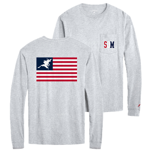 Squam Flag Long Sleeve Pocket Shirt