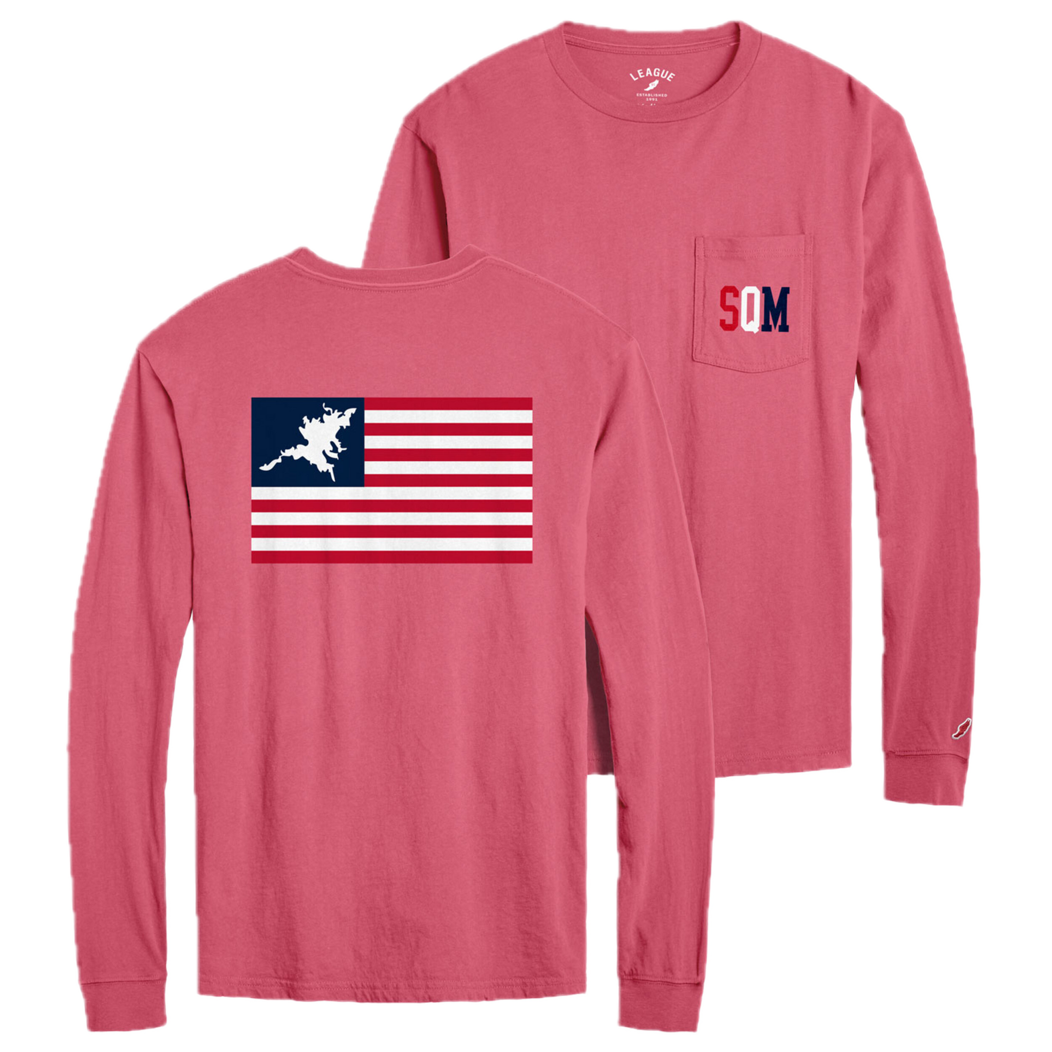 Squam Flag Long Sleeve Pocket Shirt