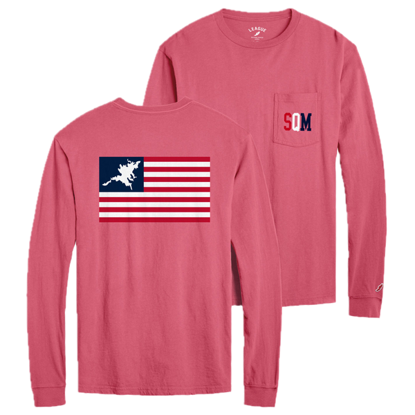 Squam Flag Long Sleeve Pocket Shirt
