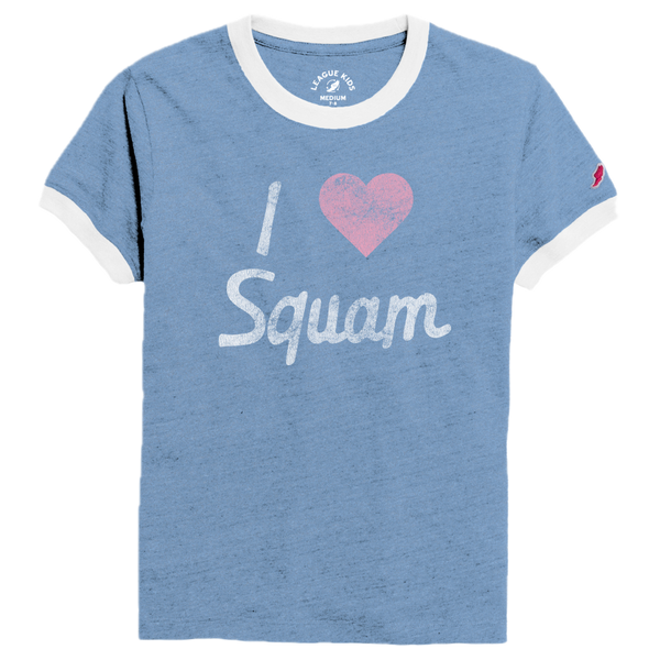 Heart Squam Youth Ringer Tee