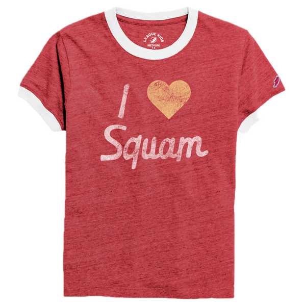 Heart Squam Youth Ringer Tee