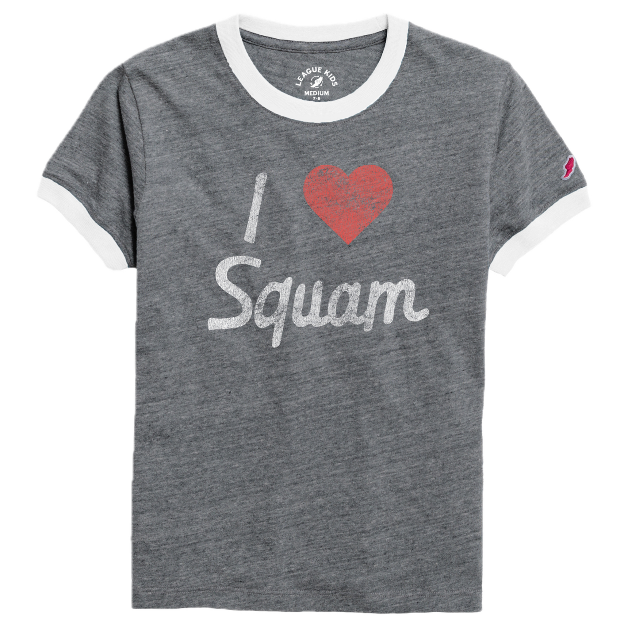 Heart Squam Youth Ringer Tee