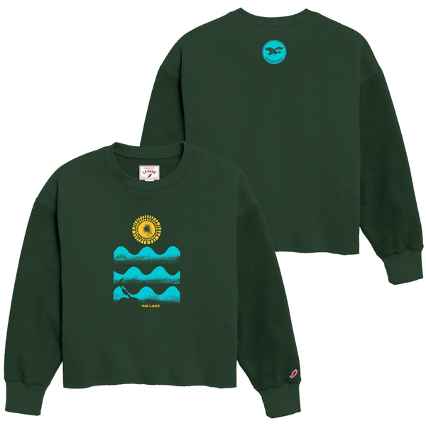 Squam Stamp Reverse Fleece Crew