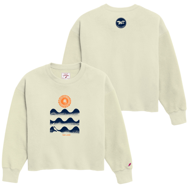 Squam Stamp Reverse Fleece Crew