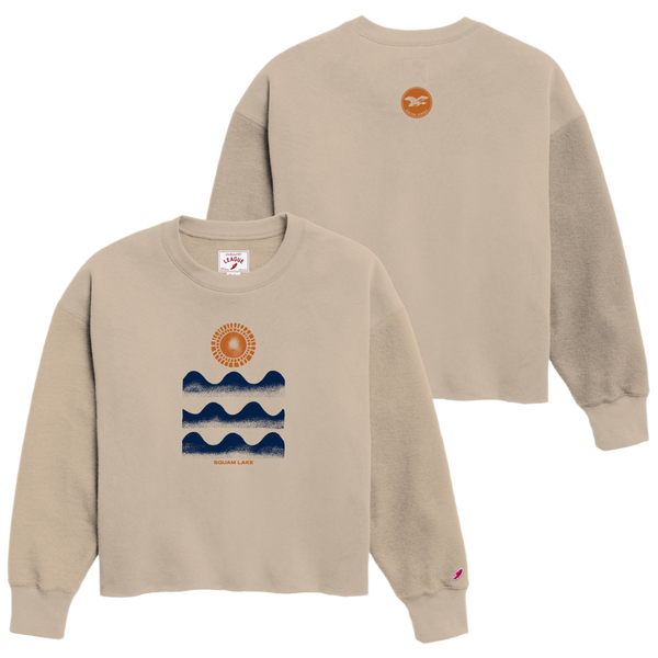 Squam Stamp Reverse Fleece Crew