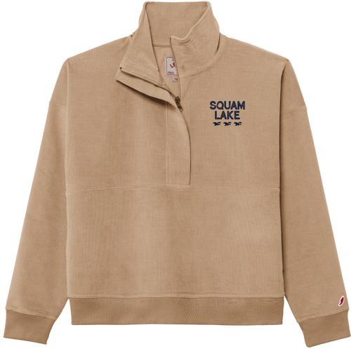 Squam Loons Womens Cord Half Zip