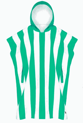 Dock & Bay Poncho in Green Stripe