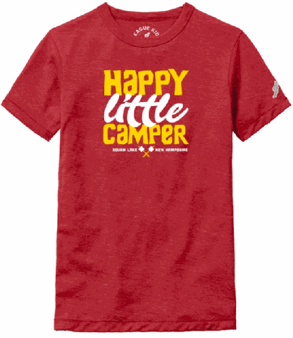 Youth Happy Camper T-shirt- Red