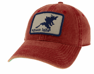 Old Favorite Hat with Squam Patch- Cardinal Red